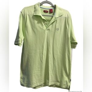 Izod Men’s Polo Size Medium Light Green Short Sleeve